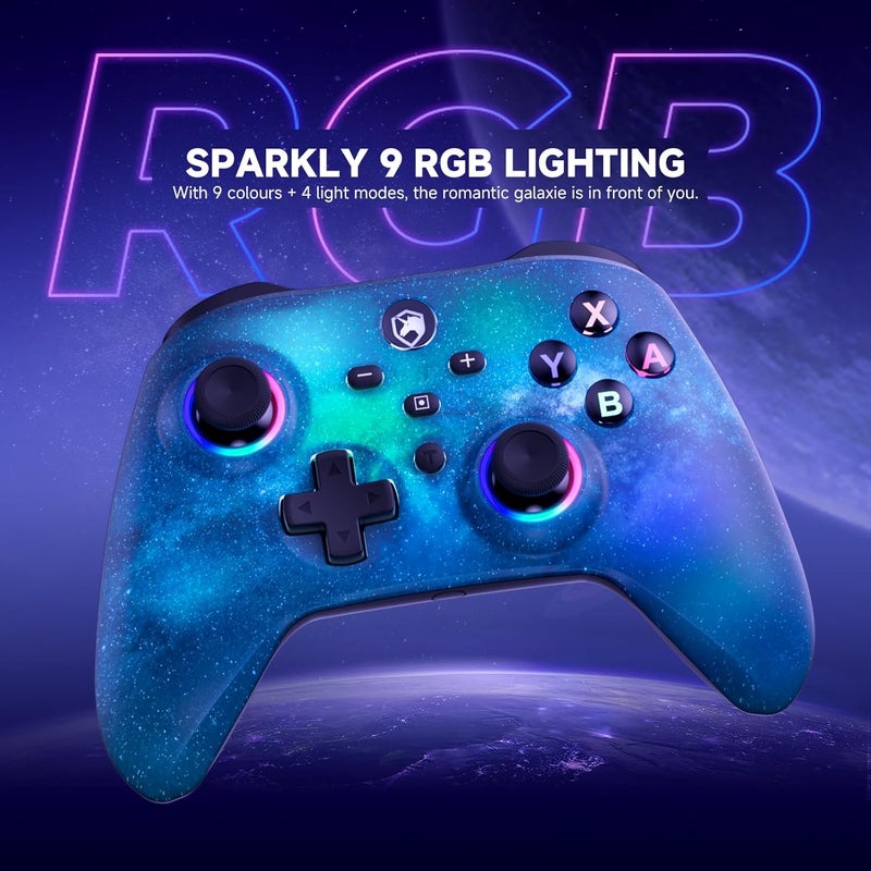 ECHTPower Store وحدة تحكم Switch 2، وحدة تحكم لاسلكية 2025 مع RGB/ماكرو/تحويل/تيربو/اهتزاز، وحدة تحكم بلوتوث بسعة 1000 مللي أمبير متوافقة مع Switch/Switch 2/PC/أندرويد/iOS - Image 3